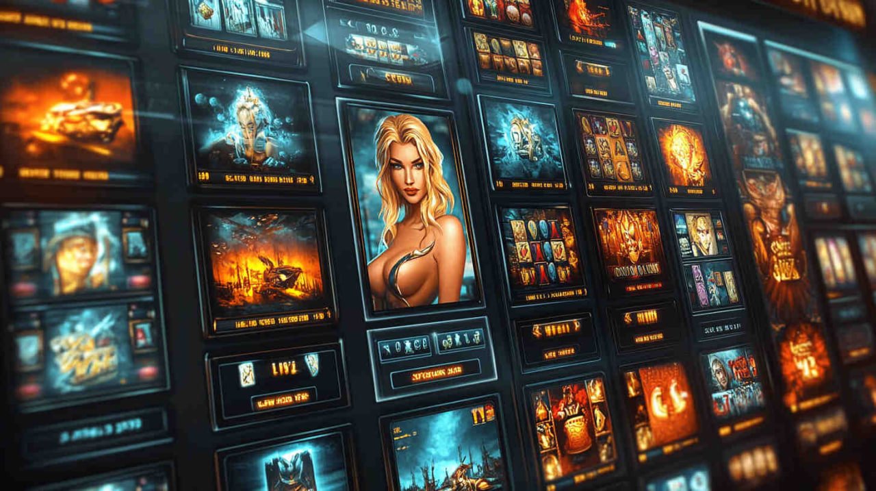 Ilustrasi virtual sports dan esports dengan efek neon warna-warni